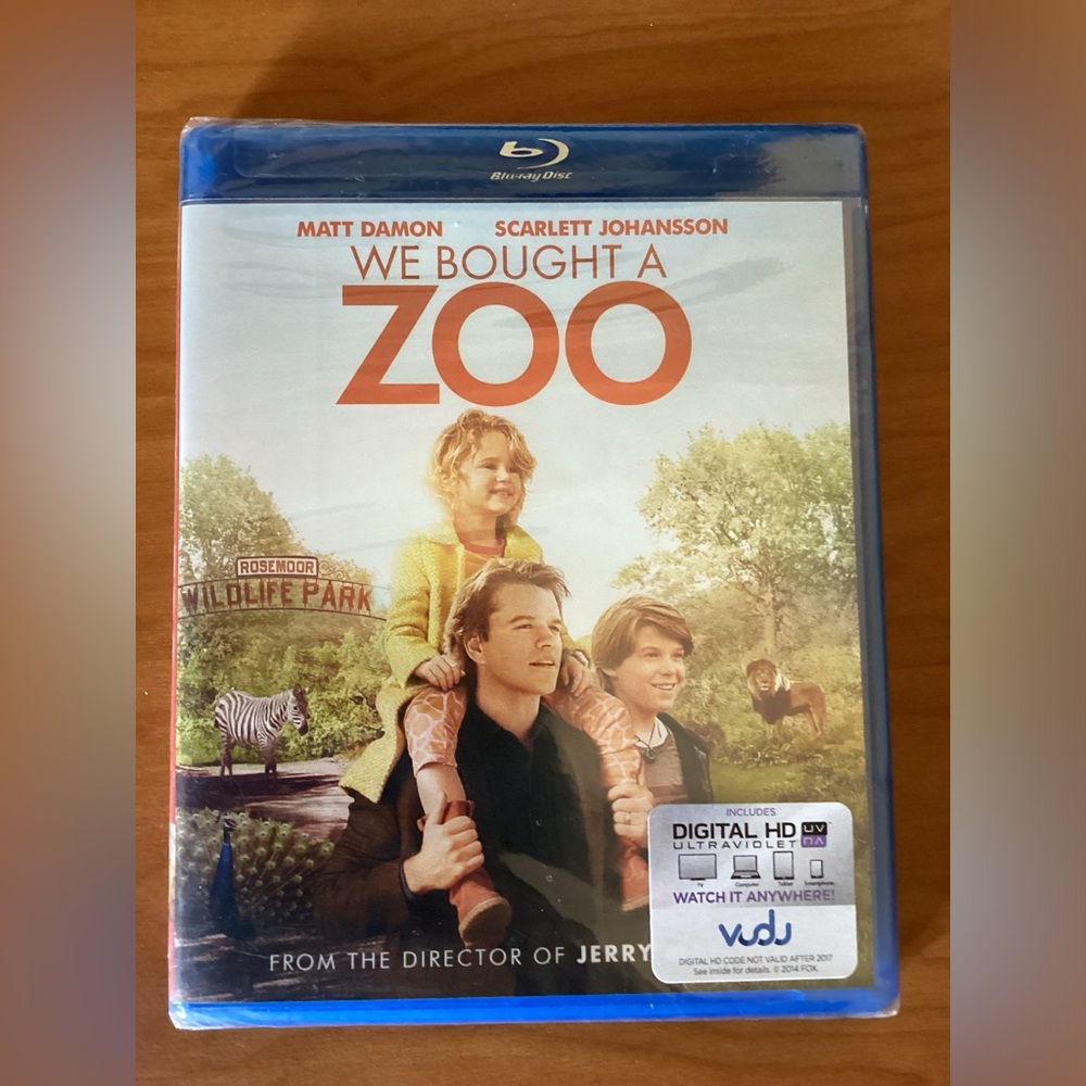 We Brought A Zoo New Blu-Ray Movie Family Film Matt Damon